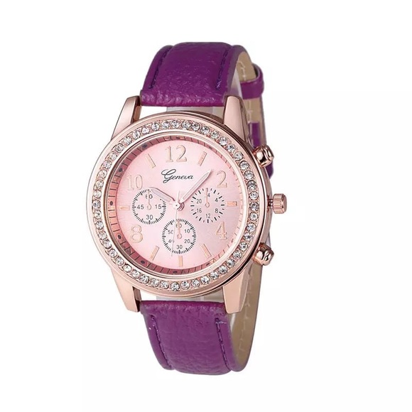 Brand new Women WatchQuartz Watches Geneva Rhinest - Picture 2 of 2